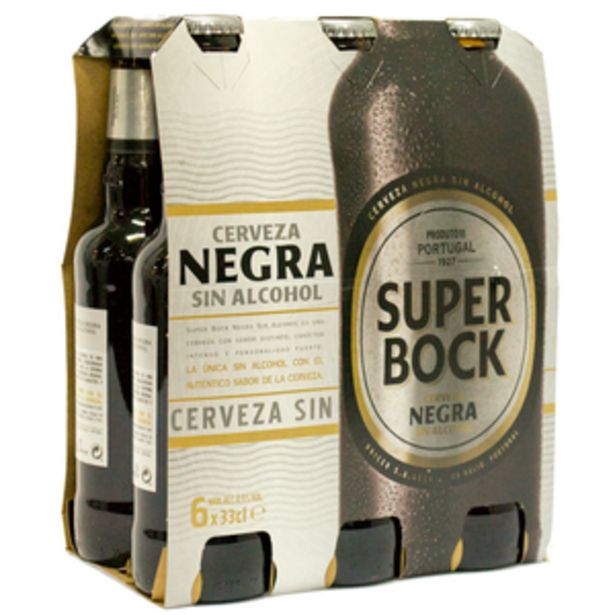 Oferta de Cerveza negra sin alcohol bot. P6x33cl por 4,34€