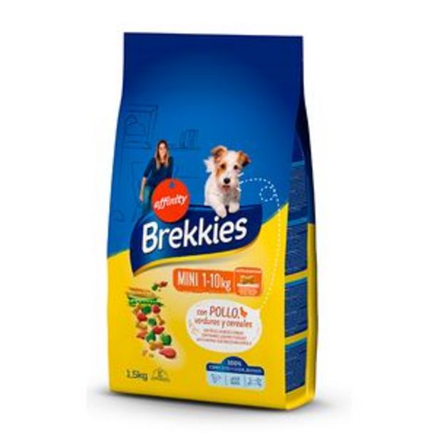 Oferta de Comida para perros Brekkies mini pte. 1,5kg por 4,15€