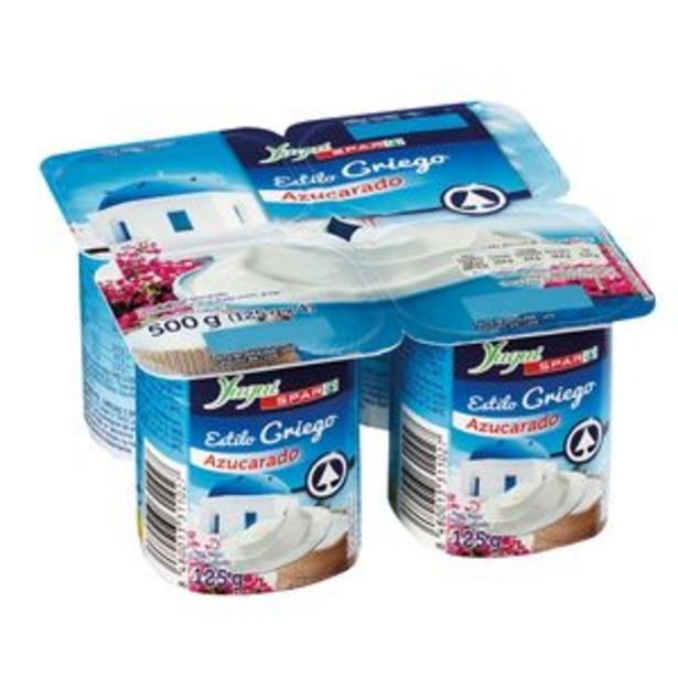 Oferta de Yogur griego natural azucarado p4x125g por 0,95€