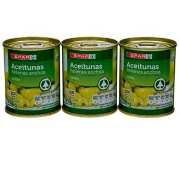 Oferta de Aceituna rellena de anchoa p3x120g por 1,19€