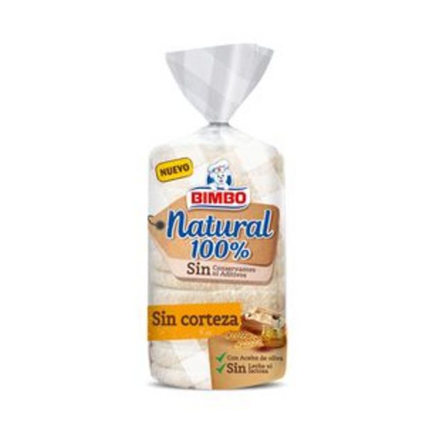 Oferta de Pan de molde 100% natural sin corteza pte. 450g por 2,19€