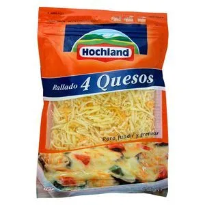 Oferta de Queso rallado 4 quesos bolsa 150g por 2,25€ en Plenus Supermercados