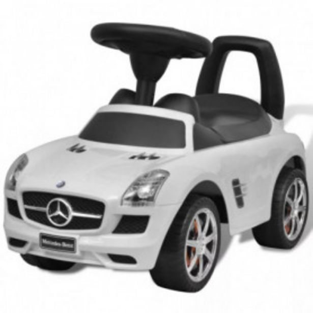 Oferta de Coche correpasillos para niños Mercedes Benz blanco por 53,72€