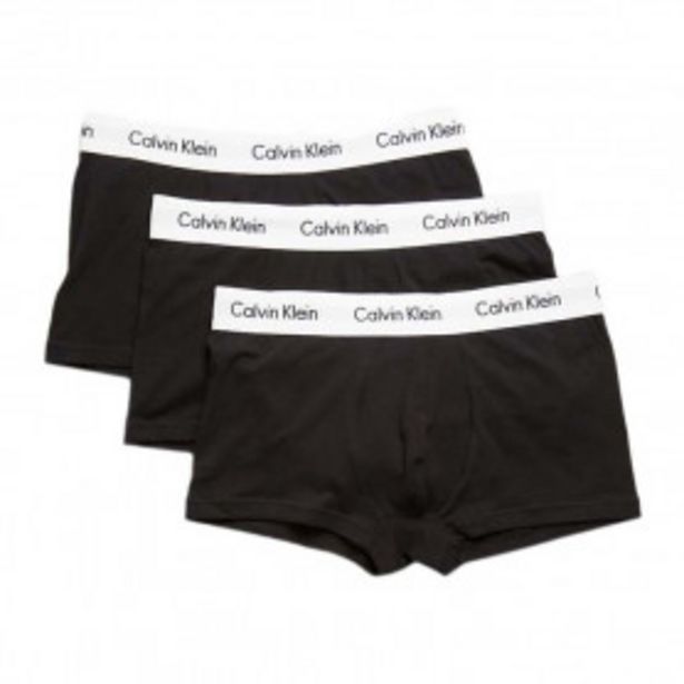 Oferta de Pack 3 Boxers Calvin Klein Negro por 29,99€