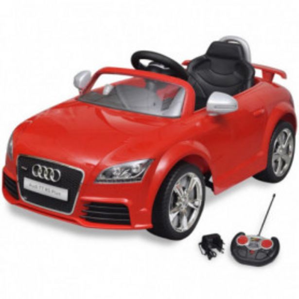 Oferta de Coche de juguete rojo con mando, modelo Audi TT RS por 180,95€