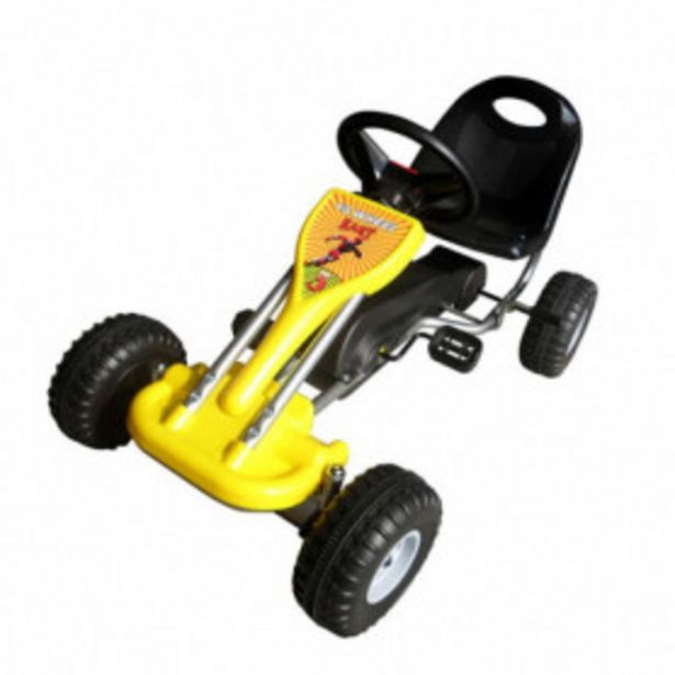 Oferta de Kart correpasillos con pedales amarillo por 90,47€