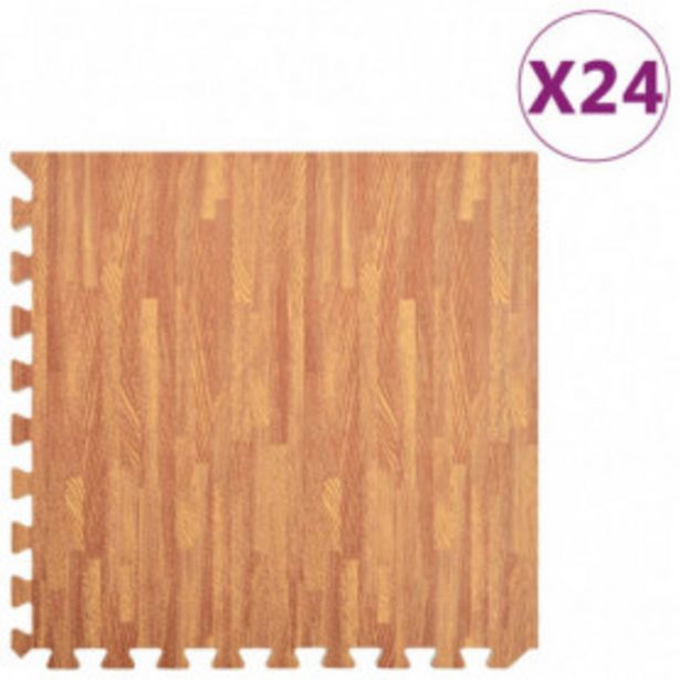 Oferta de Esterilla de suelo 24 pzas color madera 8 por 106,48€
