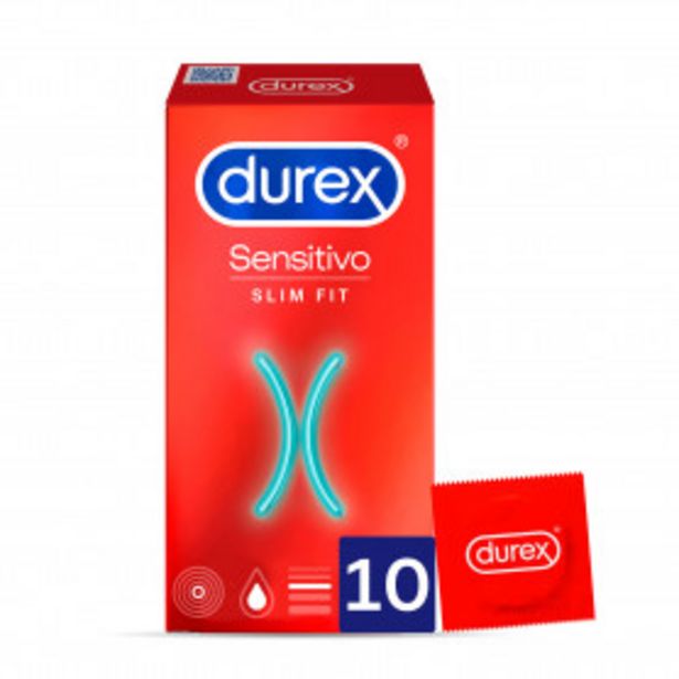 Oferta de Durex Preservativos Sensitivo Suave para Mayor Sensibilidad Talla pequeña - 10 condones por 9,99€