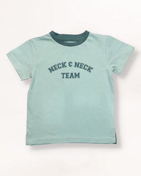 Oferta de Camiseta de niño color verde pato por 14,5€ en Neck&Neck