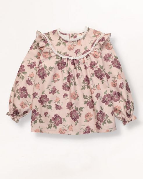 Oferta de Blusa de niña con estampado de flores por 22,5€ en Neck&Neck