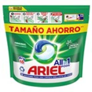 Oferta de Detergent caps original ARIEL, 45 mesures 1.134 kg por 14,85€ en Plusfresc