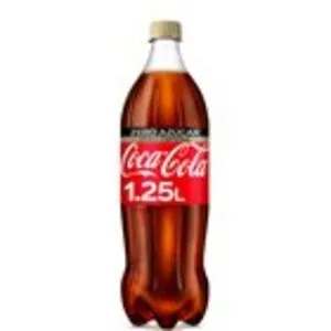Oferta de Refresc de cola sense cafeïna COCA-COLA Zero, 1.25 litres por 1,25€ en Plusfresc