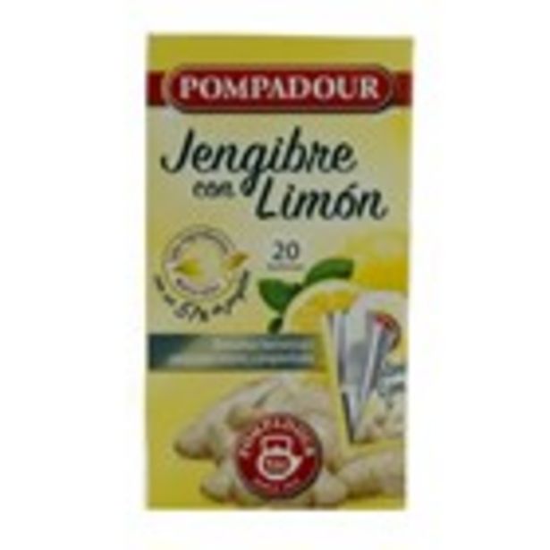 Oferta de Infusió de gingebre amb llimona POMPADOUR, 20 sobres 30 grs. por 1,99€
