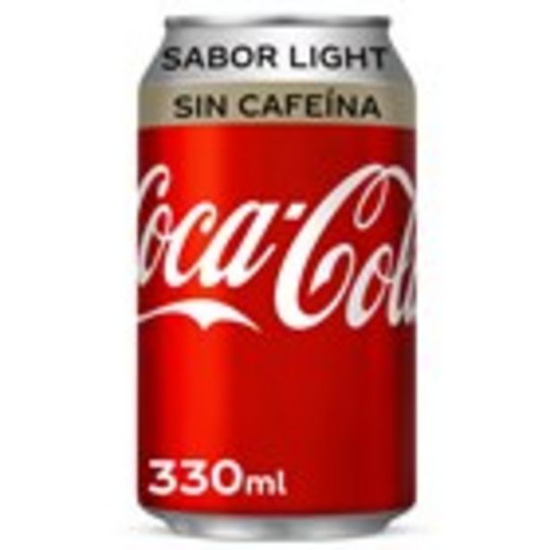 Oferta de Refresc de cola light sense cafeïna COCA-COLA, llauna 33 cl. por 0,58€
