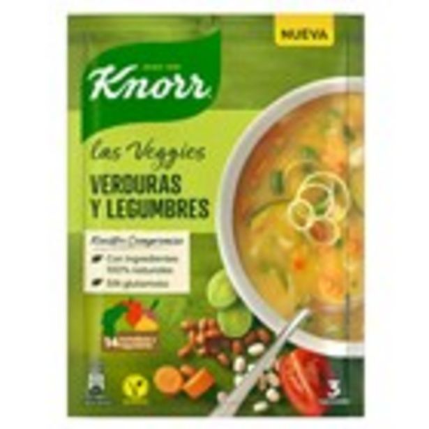 Oferta de Sopa veggie de verdures i llegums KNORR, 86 grams por 1€