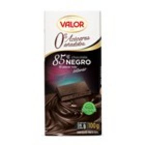 Oferta de Xocolata negra 85% sense sucre VALOR, rajola 100 grams por 1,23€ en Plusfresc