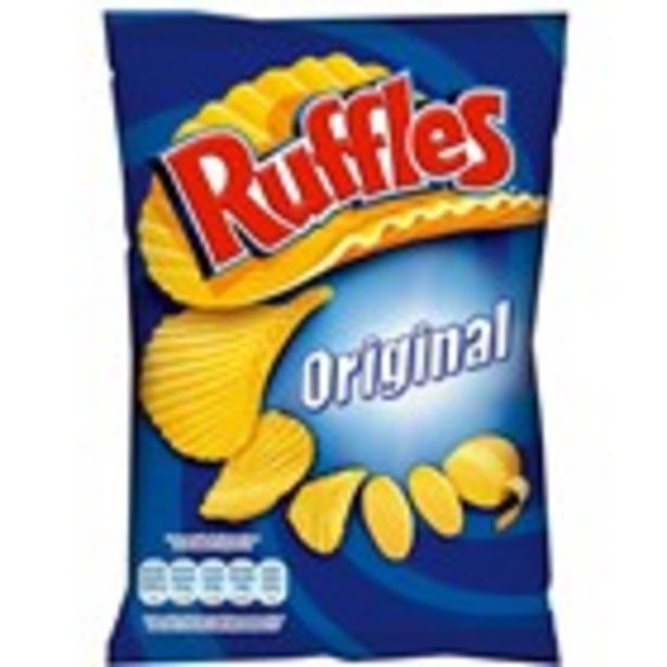 Oferta de Patates fregides amb sal RUFFLES Ondulades, bossa 170 grams por 1€