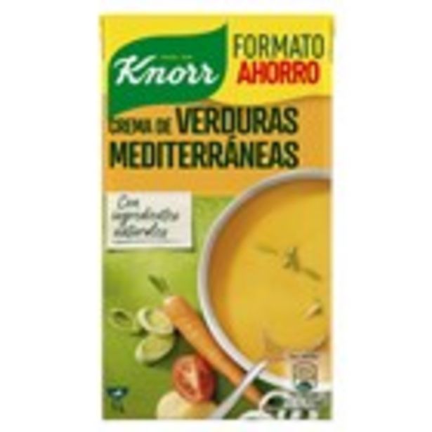 Oferta de Crema de verdures mediterrànies KNORR, bric 1 litre por 1,99€