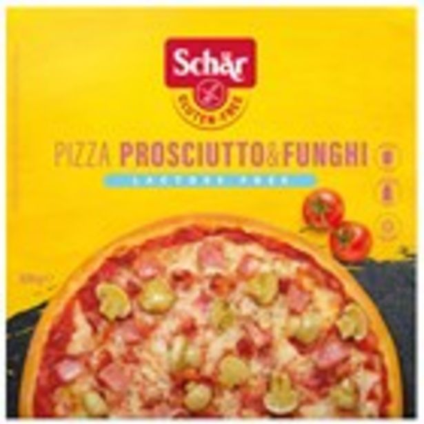Oferta de Pizza de pernil i xampinyons sense gluten SCHÄR, 350 grams por 3€