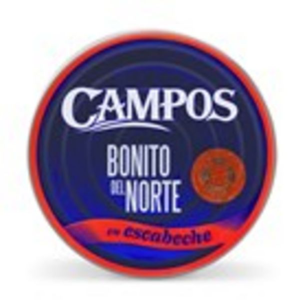Oferta de Bonítol del Nord en escabetx CAMPOS, llauna 190 grs. por 4,89€