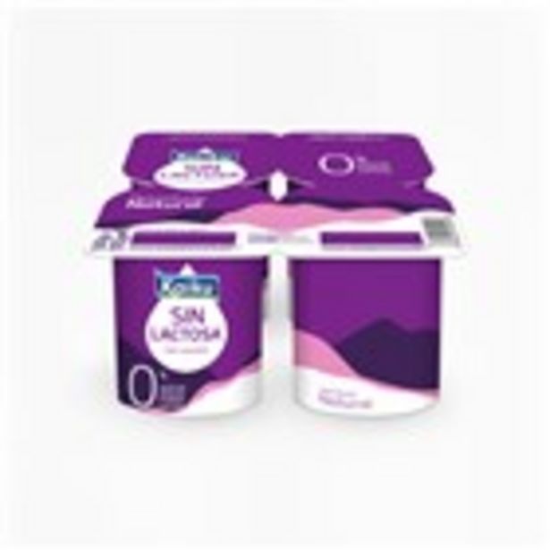 Oferta de Iogurt natural desnatat sense lactosa KAIKU, pack 4 unitats por 1,5€