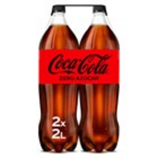 Oferta de Refresc de cola COCA-COLA zero, pack 2 unitat 4 litres por 3,16€