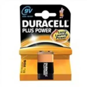 Oferta de Pila alcalina DURACELL 9v plus 6LR61, 1 ut. por 3,7€ en Plusfresc