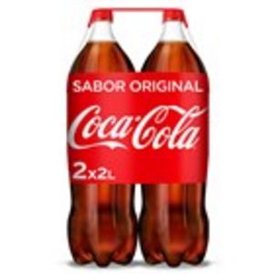 Oferta de Refresc de cola COCA-COLA, pack 2 unitats 4 litres por 4,46€ en Plusfresc