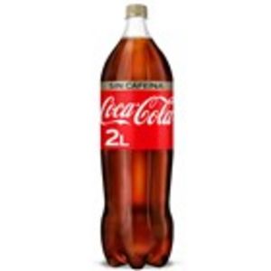 Oferta de Refresc de cola sense cafeïna COCA-COLA, ampolla 2 litres por 1,95€ en Plusfresc