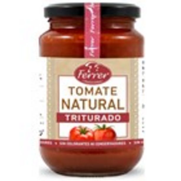 Oferta de Tomata natural triturada FERRER, 350 grams por 1,09€