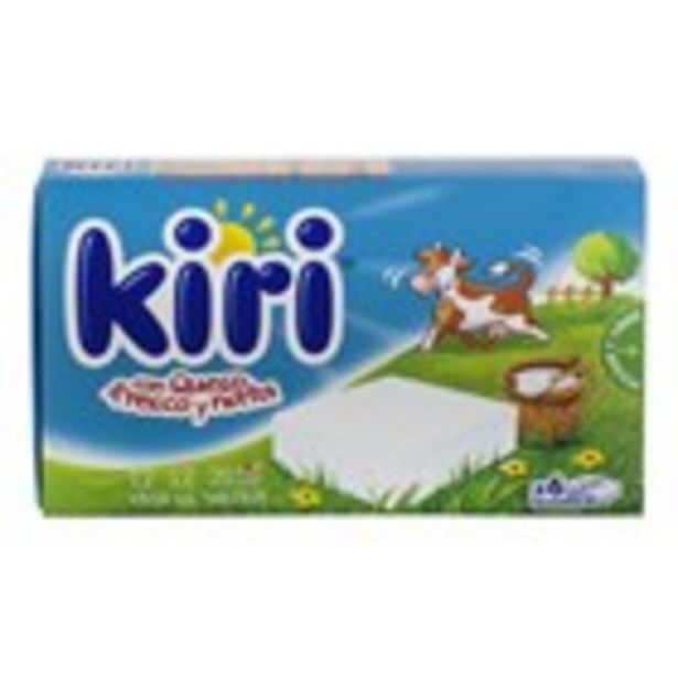 Oferta de Crema de formatge fos KIRI, capsa 6 porcions 108 grams por 1,5€