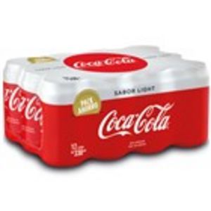 Oferta de Refresc de cola light COCA-COLA, llauna pack 12 unitats por 9,84€ en Plusfresc