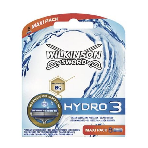 Oferta de Wilkinson Sword hydro 3 8 Uds por 14,69€