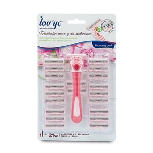 Oferta de Lovyc Maquinilla + 21 Recambios De por 3,95€ en NutriTienda