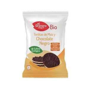 Oferta de Tortitas De Maíz Con Chocolate Negro Bio 33g por 1€ en NutriTienda
