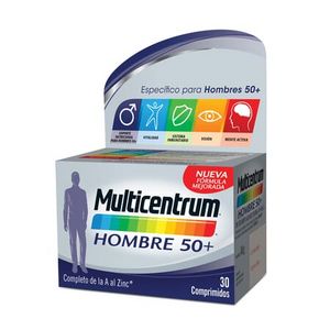 Oferta de MULTICENTRUM HOMBRE 50+ 30 Tabs por 11,18€ en NutriTienda