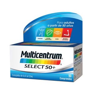 Oferta de Multicentrum Select 50+ 90 Tabs por 24,19€ en NutriTienda