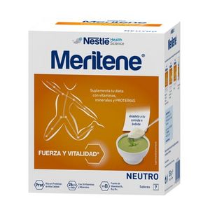 Oferta de MERITENE NEUTRO 7 x 50g por 11,59€ en NutriTienda