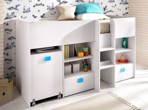Oferta de Cama alta para colchón de 90x190 cm MODELO BECUA por 733€ en Hipermueble