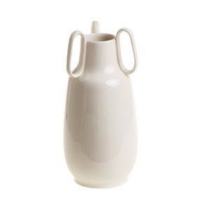 Oferta de Jarrón mediano blanco colección Vega 175 por 168€ en La Cartuja de Sevilla