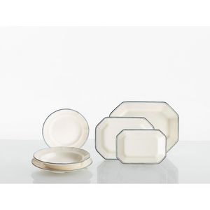 Oferta de Vajilla completa de 27 piezas colección Basic Line Blue por 490€ en La Cartuja de Sevilla