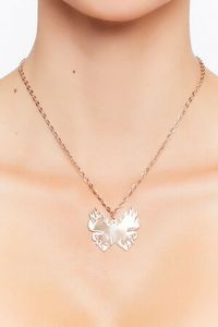 Oferta de Flaming Butterfly Pendant Necklace por 2,95€ en Forever 21