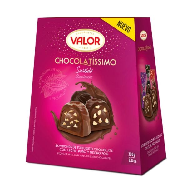 Oferta de Bombón chocolatíssimo surtido, 250g por 4,48€
