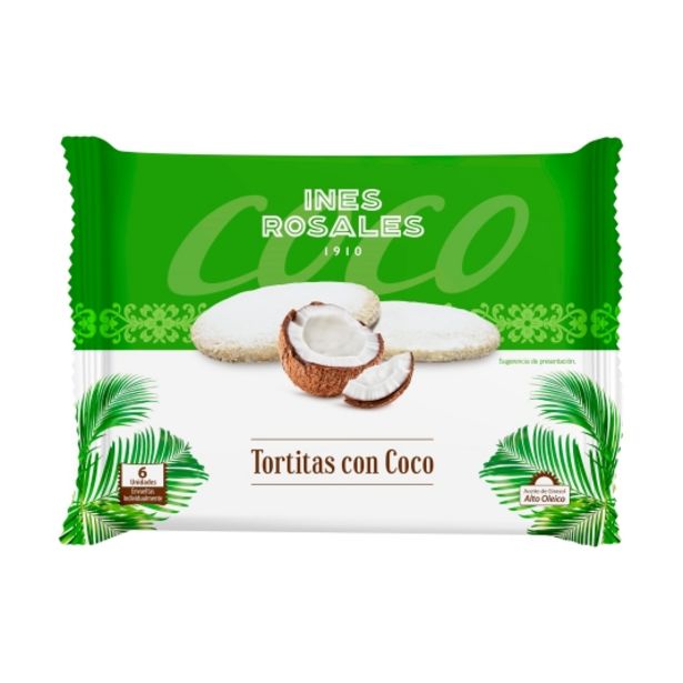 Oferta de Tortitas con coco 6ud, 180g por 1,95€