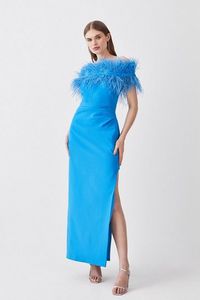 Oferta de Feather Bardot Stretch Crepe Maxi Dress por 290,4€ en Karen Millen