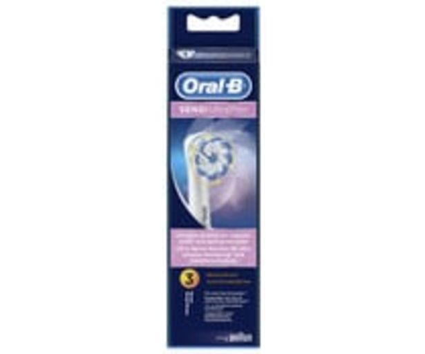 Oferta de Pack de 3 recambios de cepillo dental eléctrico ORAL-B Sensi Ultrathin. por 15,9€