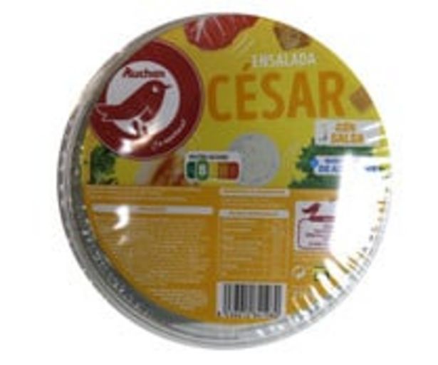 Oferta de Ensalada César (salsa César, pechuga de pollo, picatostes y queso) PRODUCTO ALCAMPO 210 g. por 1,98€