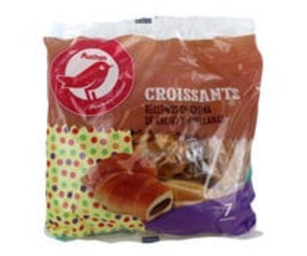 Oferta de Croissants rellenos de crema de cacao y avellanas PRODUCTO ALCAMPO 315 g. por 1,51€