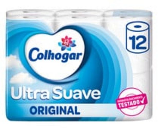 Oferta de Papel higiénico Ultrasuave Original COLHOGAR 12 rollos por 3,19€