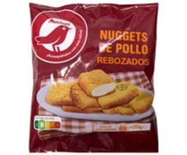 Oferta de Nuggets de pollo rebozados y ultracongelados PRODUCTO ALCAMPO 400 g. por 1,79€